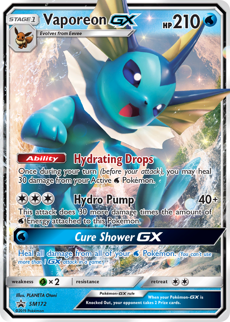 Vaporeon-GX - SM172/248 SM Black Star Promos