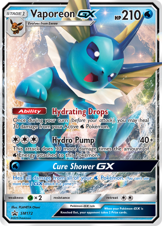 Vaporeon-GX - SM172/248 SM Black Star Promos