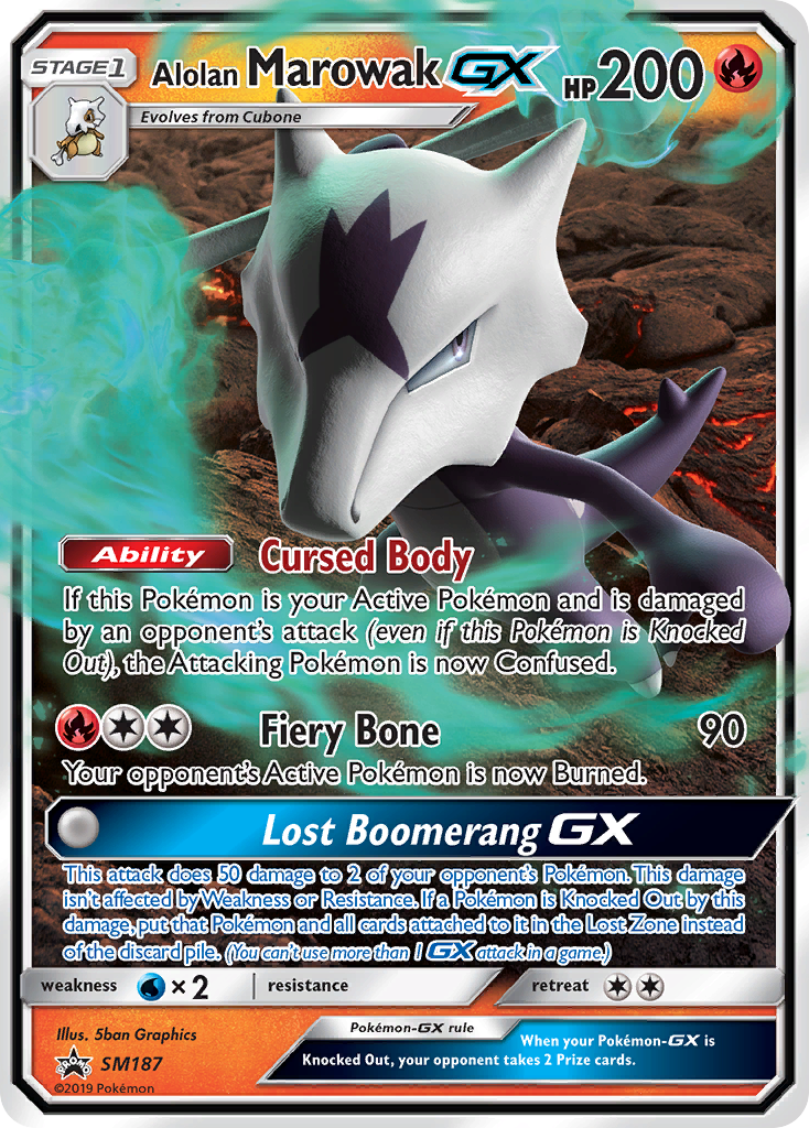 Alolan Marowak-GX - SM187/248 SM Black Star Promos