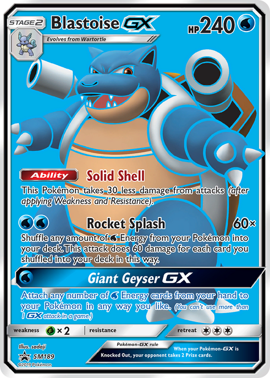 Blastoise-GX - SM189/248 SM Black Star Promos