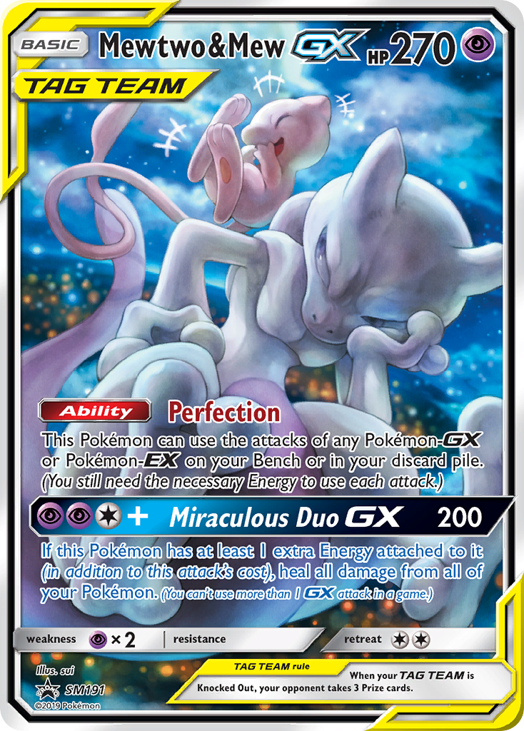 Mewtwo & Mew-GX - SM191/248 SM Black Star Promos