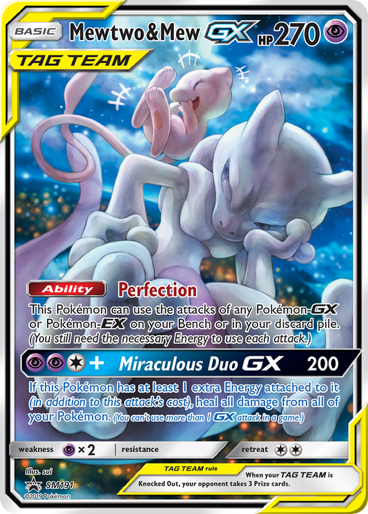 Mewtwo & Mew-GX - SM191/248 SM Black Star Promos