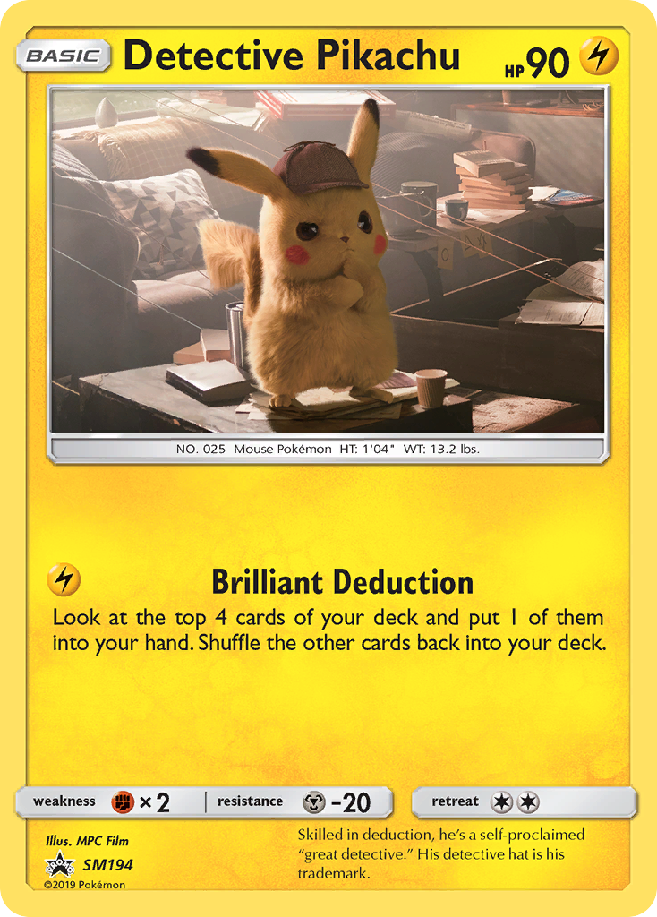 Detective Pikachu - SM194/248 SM Black Star Promos