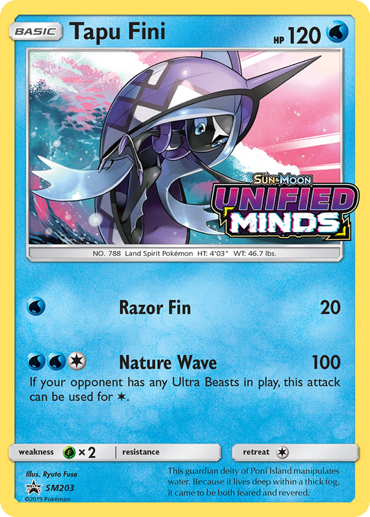 Tapu Fini - SM203/248 SM Black Star Promos