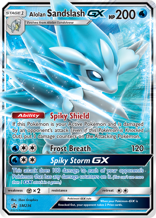 Alolan Sandslash-GX - SM236/248 SM Black Star Promos