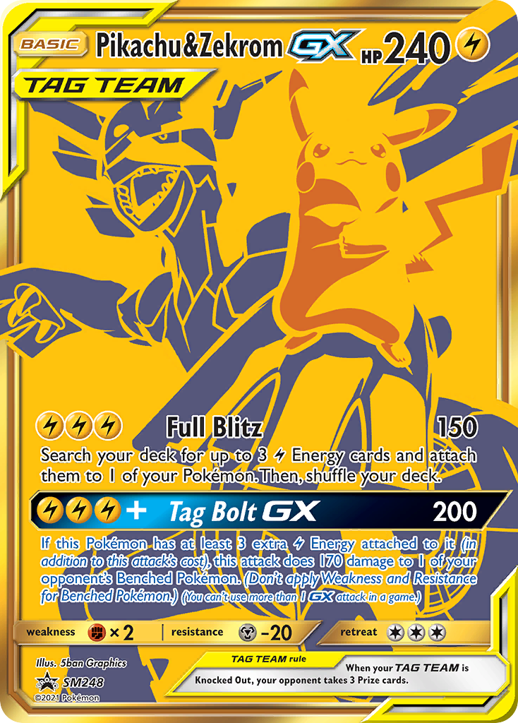 Pikachu & Zekrom-GX - SM248/248 SM Black Star Promos