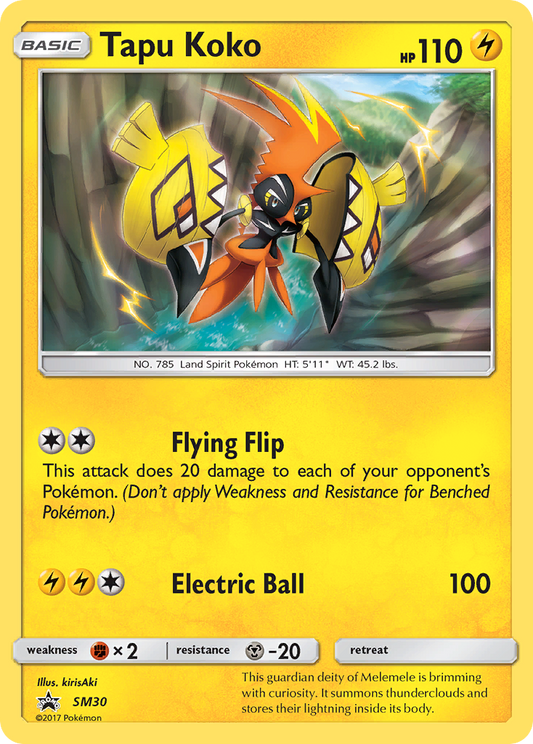 Tapu Koko - SM30/248 SM Black Star Promos