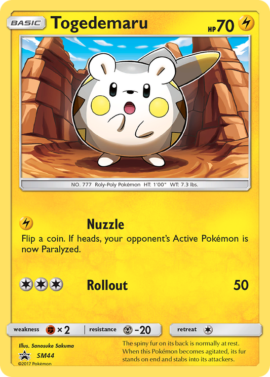 Togedemaru - SM44/248 SM Black Star Promos