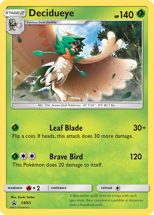 Decidueye - SM55/248 SM Black Star Promos