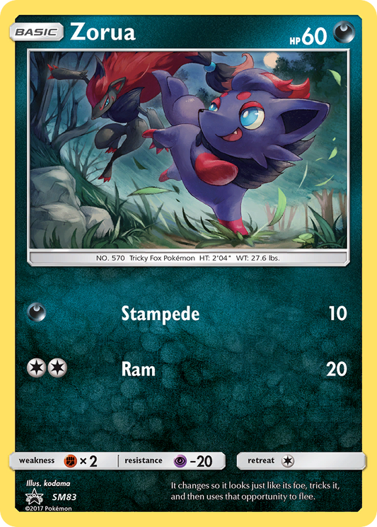 Zorua - SM83/248 SM Black Star Promos