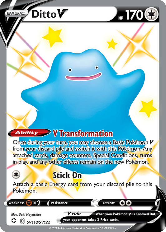 Ditto V - SV118/122 Shining Fates Shiny Vault