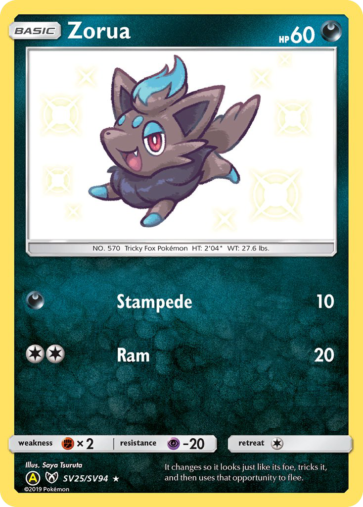 Zorua - SV25/94 Hidden Fates Shiny Vault