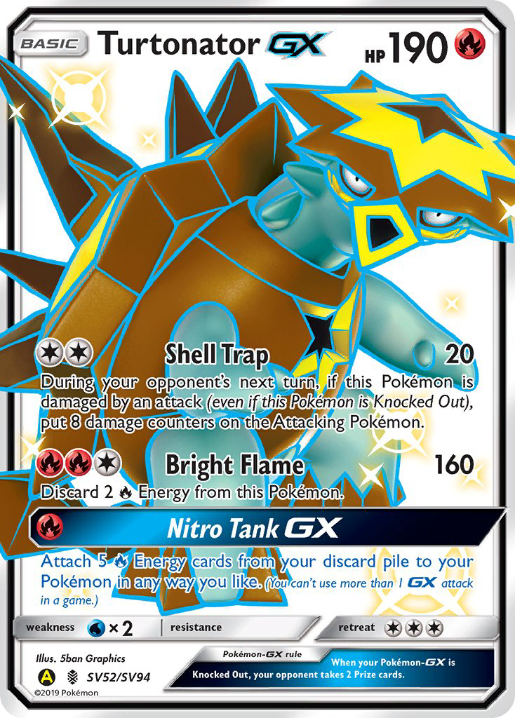 Turtonator-GX - SV52/94 Hidden Fates Shiny Vault