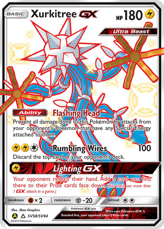 Xurkitree-GX - SV58/94 Hidden Fates Shiny Vault