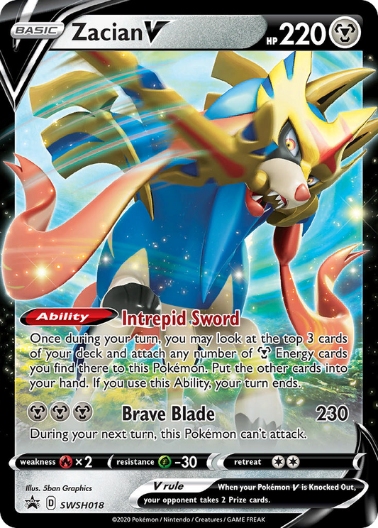 Zacian V - SWSH018/307 SWSH Black Star Promos