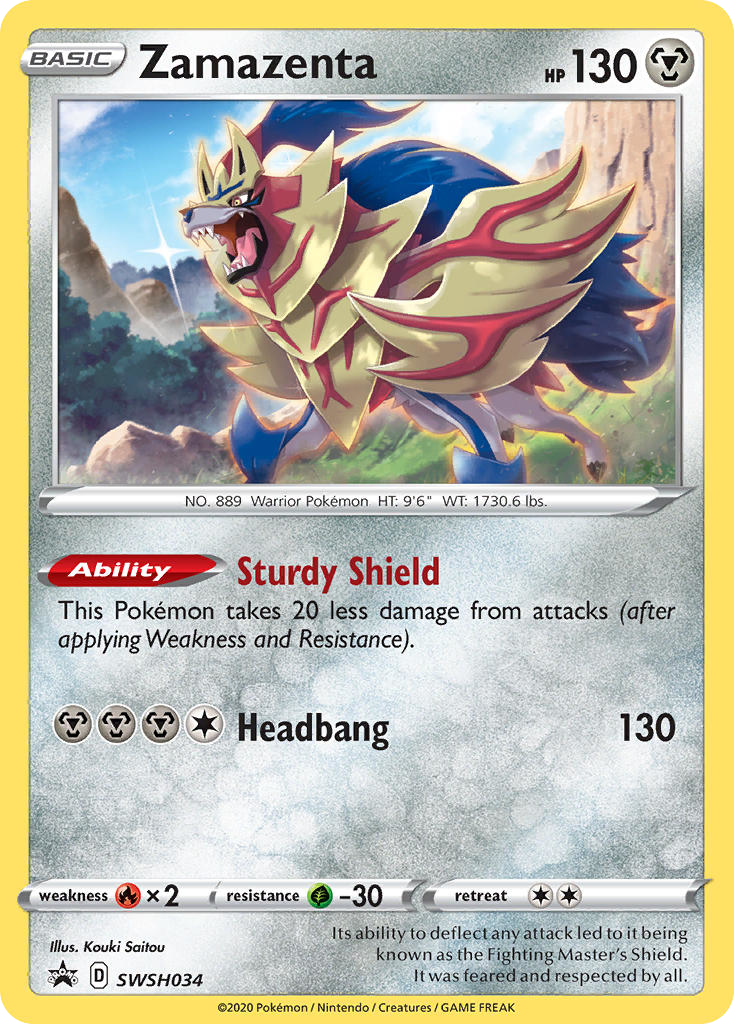 Zamazenta - SWSH034/307 SWSH Black Star Promos