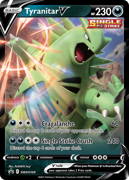 Tyranitar V - SWSH109/307 SWSH Black Star Promos