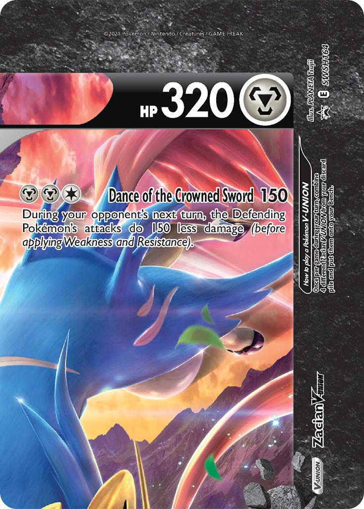 Zacian V-UNION - SWSH164/307 SWSH Black Star Promos