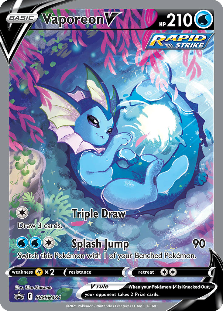 Vaporeon V - SWSH181/307 SWSH Black Star Promos