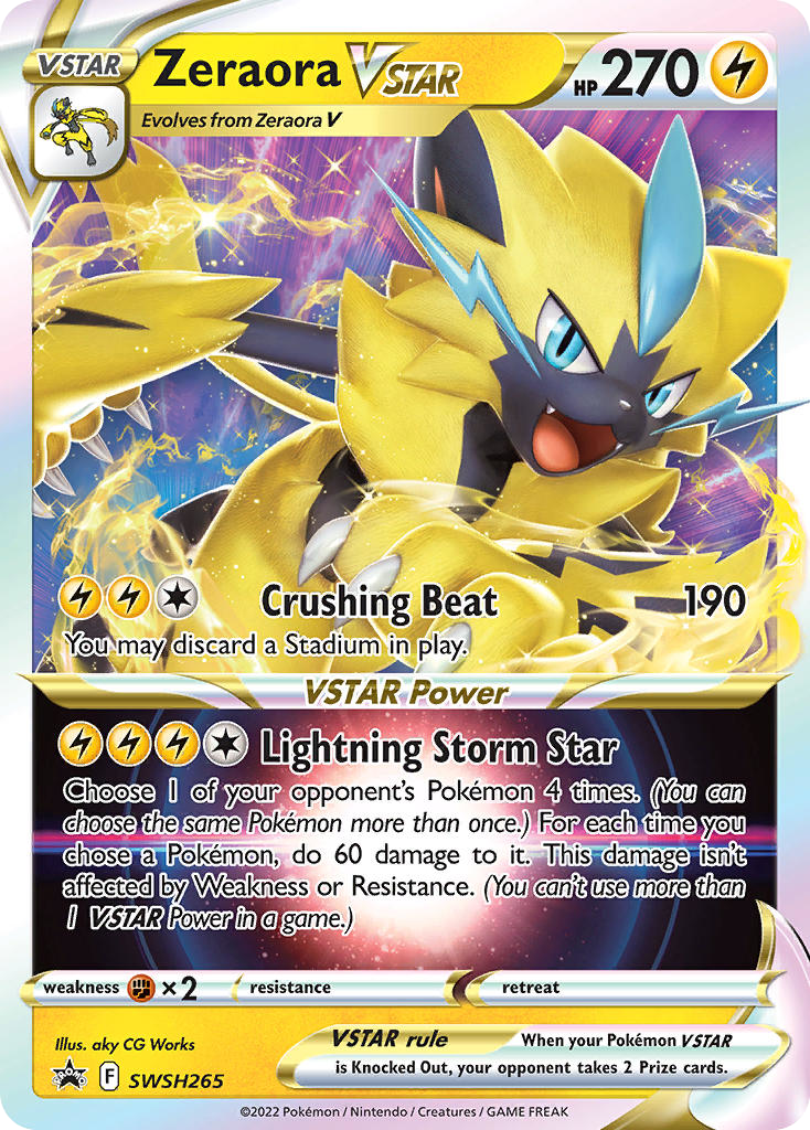 Zeraora VSTAR - SWSH265/307 SWSH Black Star Promos