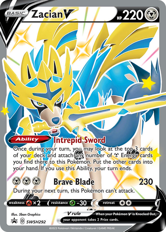 Zacian V - SWSH292/307 SWSH Black Star Promos