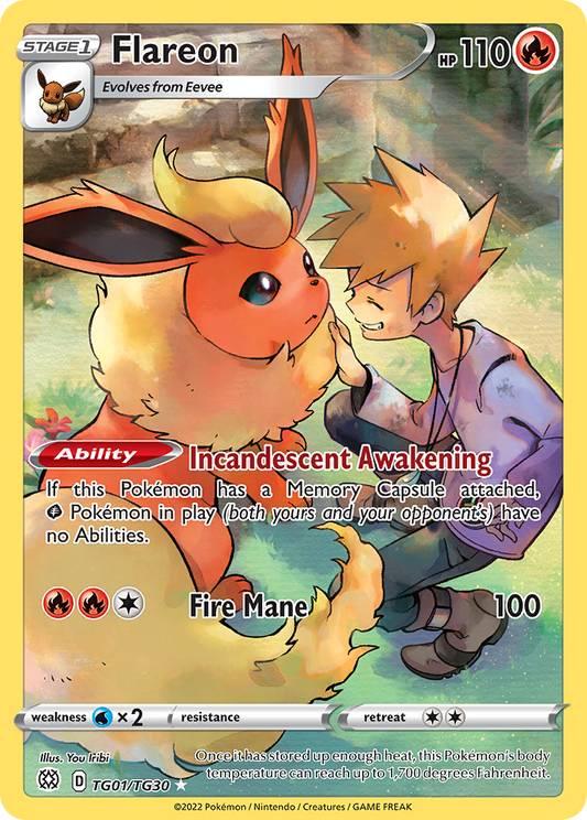 Flareon - TG01/30 Brilliant Stars Trainer Gallery