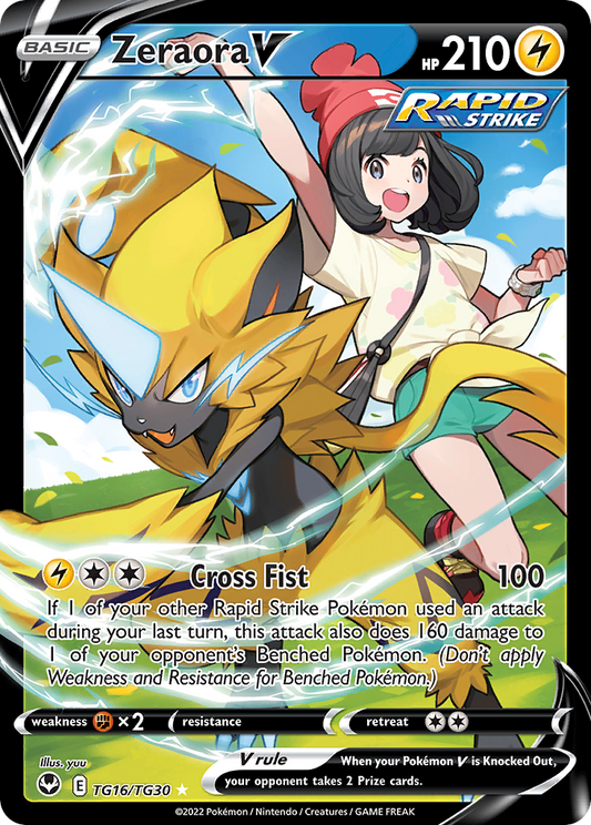 Zeraora V - TG16/30 Silver Tempest Trainer Gallery