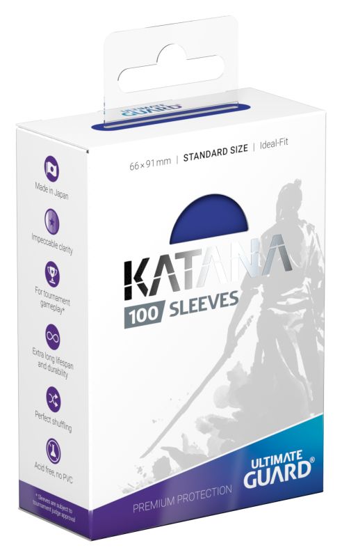 Ultimate Guard - Katana Standard Size Sleeves 100ct - Blue