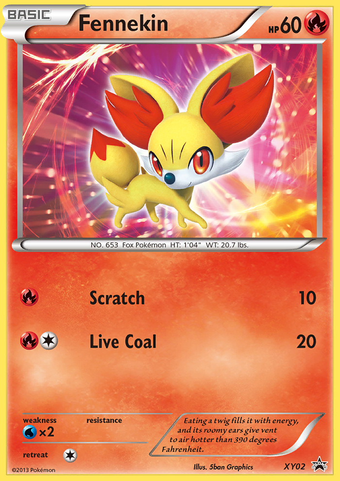 Fennekin - XY02/211 XY Black Star Promos