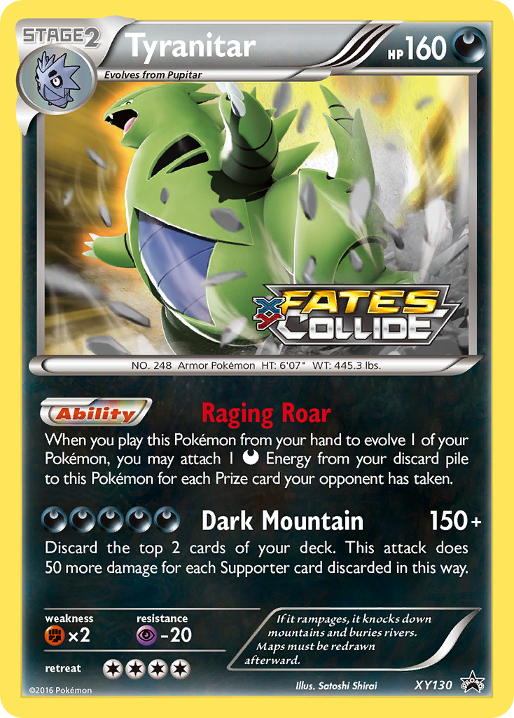 Tyranitar - XY130/211 XY Black Star Promos