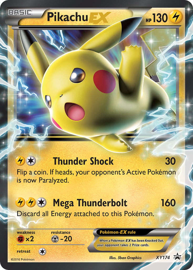 Pikachu-EX - XY174/211 XY Black Star Promos