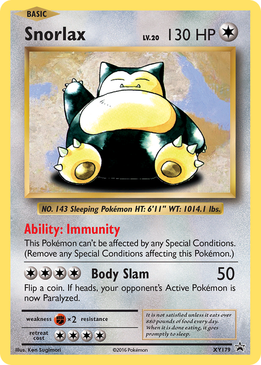 Snorlax - XY179/211 XY Black Star Promos