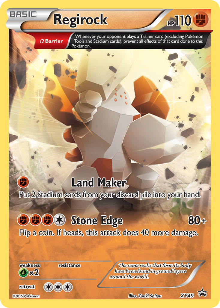 Regirock - XY49/211 XY Black Star Promos