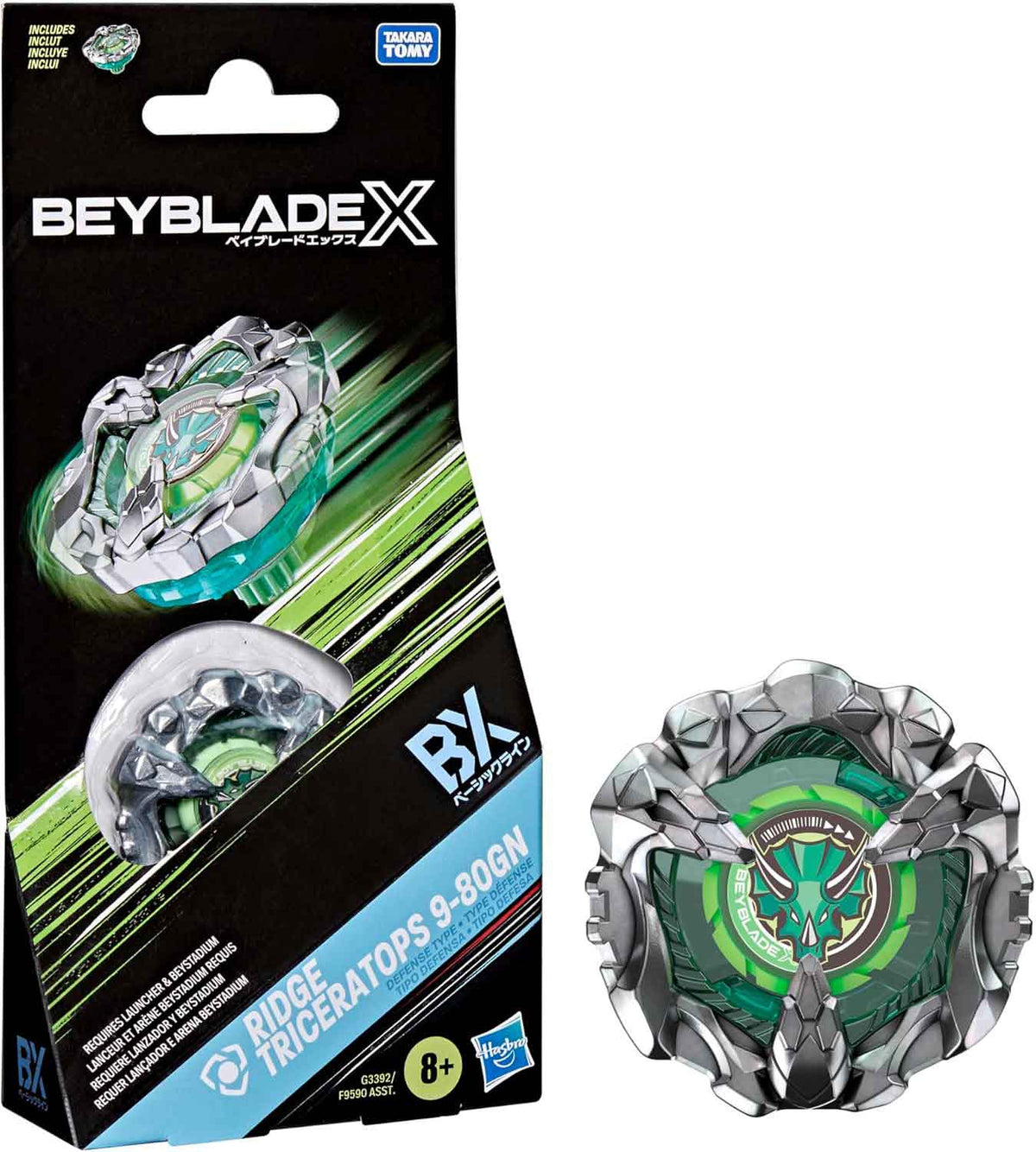 Beyblade X Ridge Triceratops 9-80GN