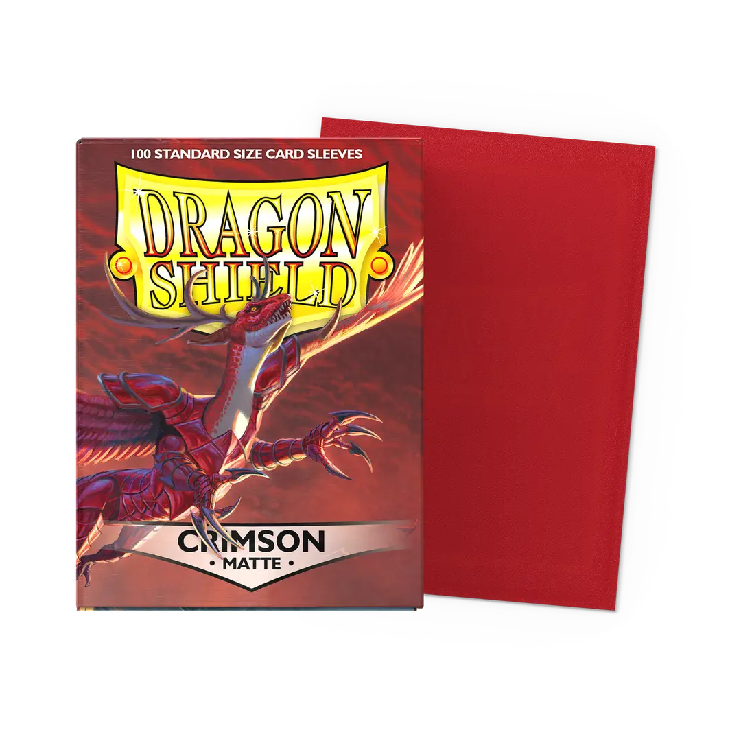 Dragon Shield Crimson Sleeves 100ct