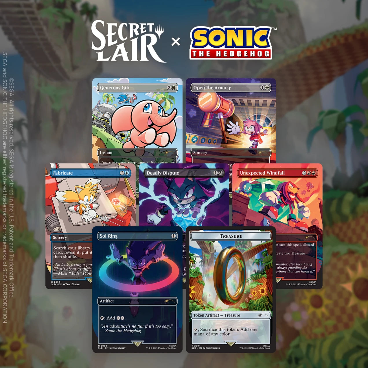 Sonic: Chasing Adventure MTG Secret Lair