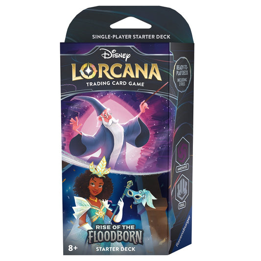 Disney Lorcana Rise of the Floodborn Amethyst & Steel Starter Deck