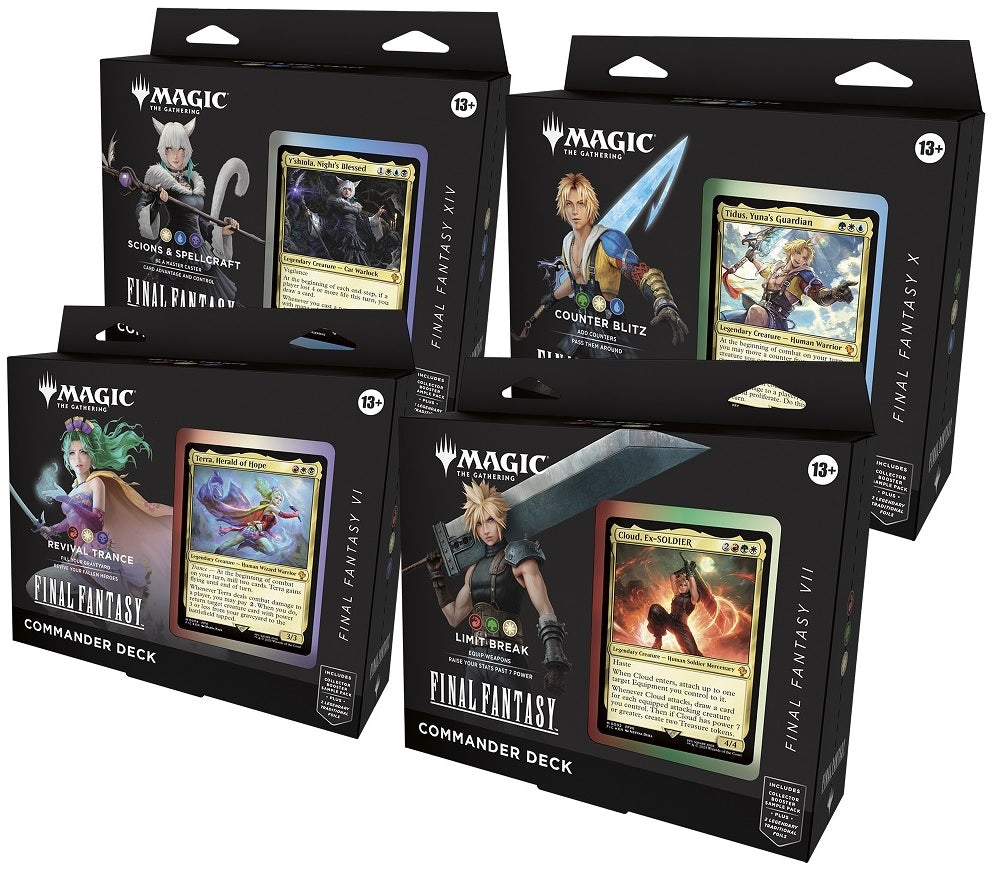 Final Fantasy x Magic: The Gathering Commander Decks (Set of 4 Decks)