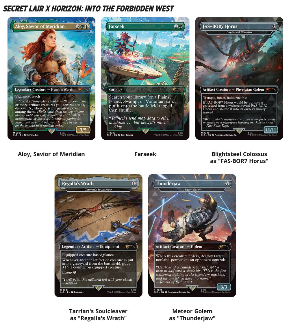 Playstaion: Horizon Zero Dawn: Huntress & The Machines MTG Secret Lair