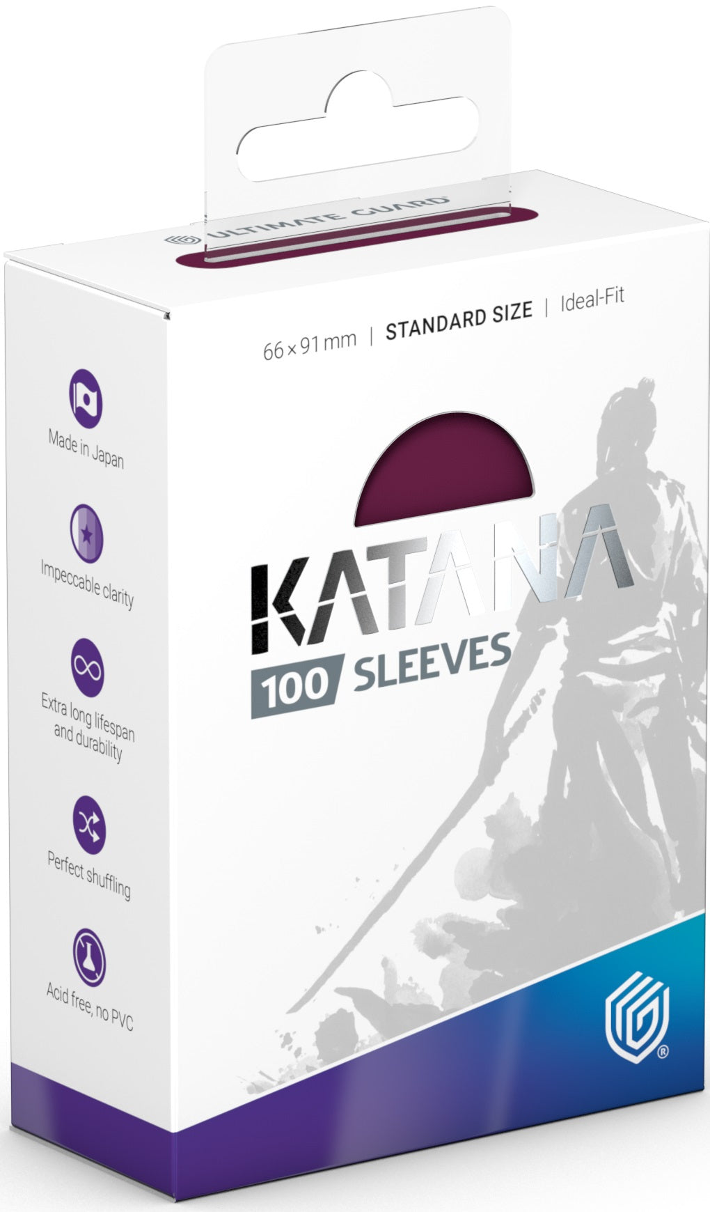 Ultimate Guard - Katana Standard Size Sleeves 100ct - Radiant Plum