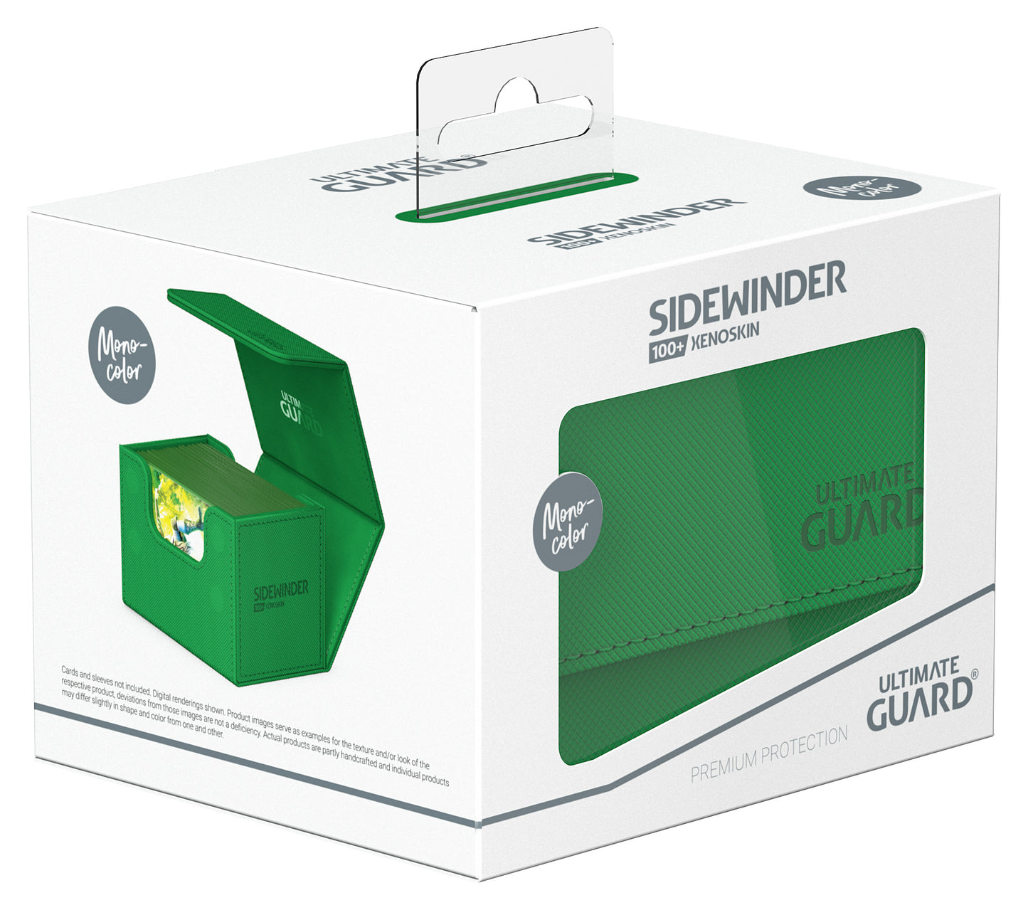 Ultimate Guard Sidewinder Monocolor Green 100ct