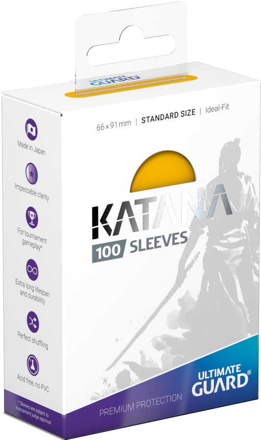 Ultimate Guard - Katana Standard Size Sleeves 100ct - Yellow
