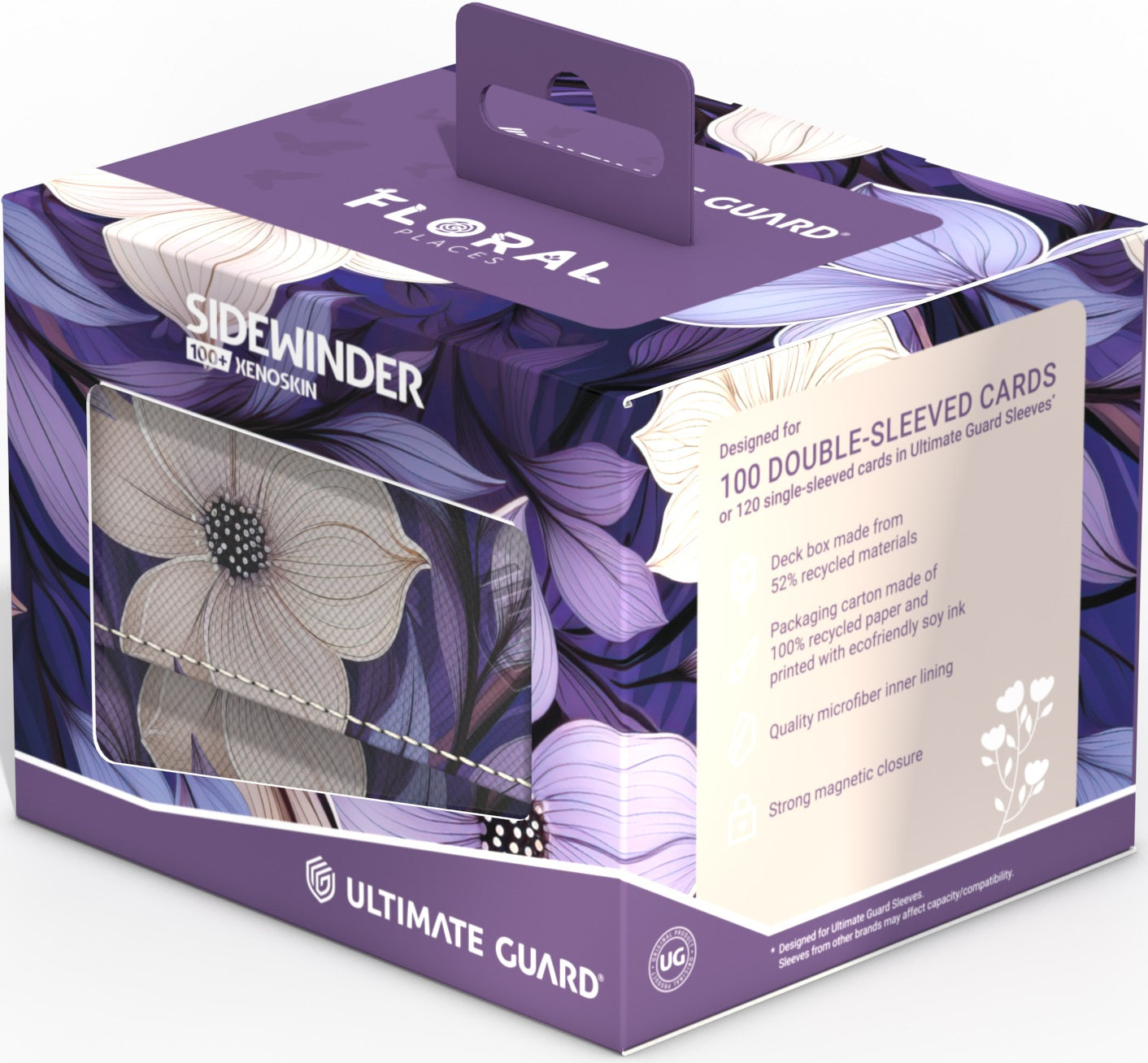 Ultimate Guard Sidewinder Xenoskin Floral Places - Moonlit Glen 100ct