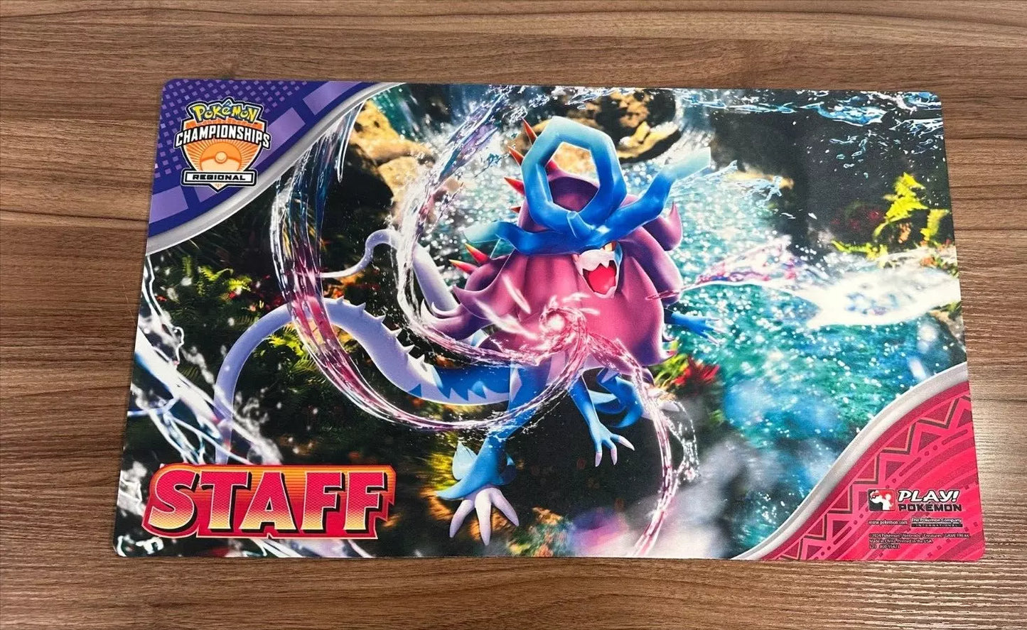 Walking Wake STAFF Pokemon Regional Championships Playmat