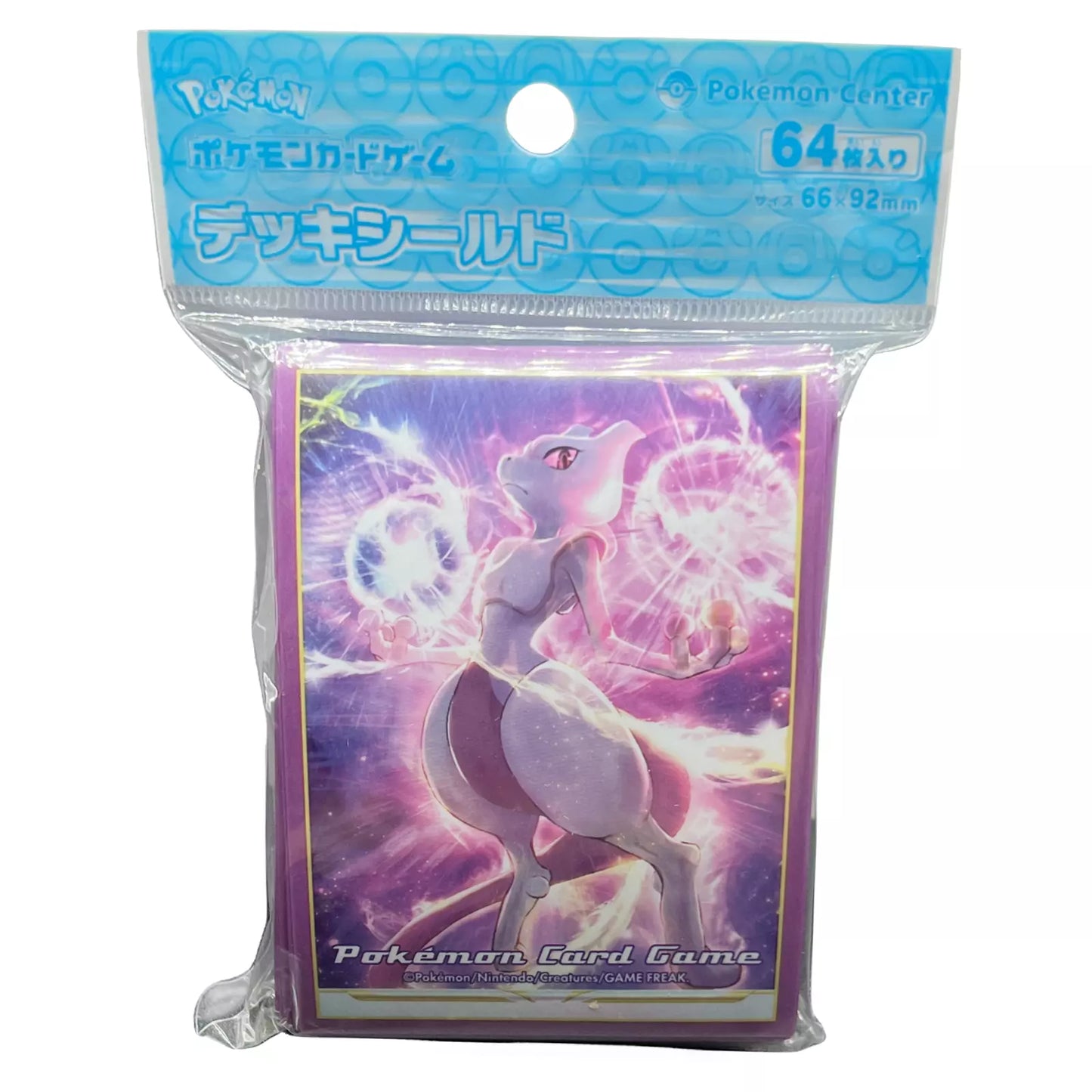 Mewtwo Sleeves Pokemon Center Japan 64pack