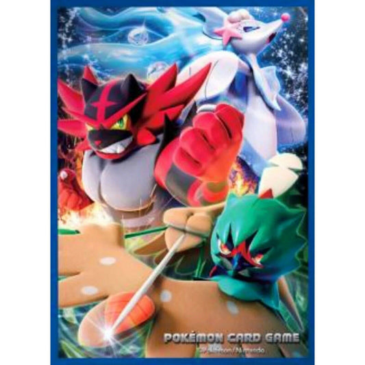 Incineroar, Decidueye, Primarina Pokemon Center Japan 2016 Sleeves 64 pack