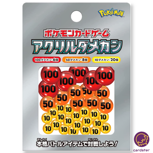 Acrylic Damage Counters Pokemon Center Japan