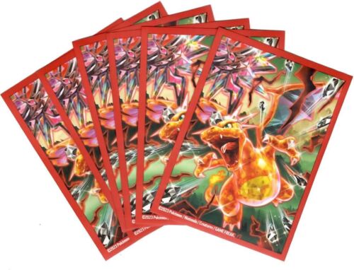 Tera Charizard Pokemon Sleeves 65 Pack