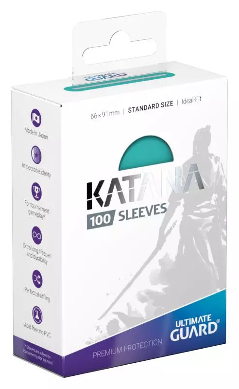 Ultimate Guard - Katana Standard Size Sleeves 100ct - Turquoise