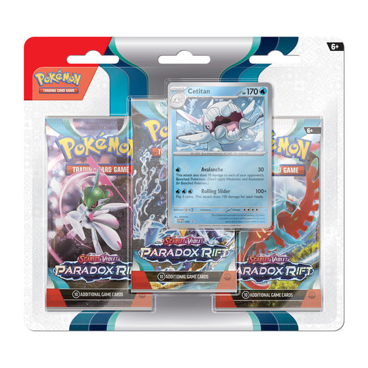 Pokemon Scarlet & Violet Paradox Rift 3 Pack Blister (Cetitan)